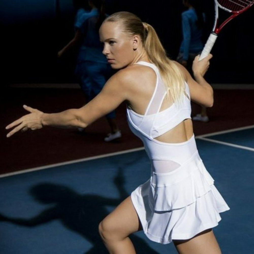 NWT Adidas Stella McCartney RARE BEAUTIFUL White Tennis Dress M Medium - Picture 2 of 10